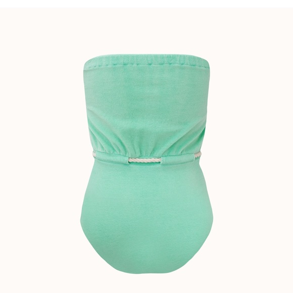 Lisa Marie Fernandez victor drawstring terry maillot one piece - Picture 2 of 5